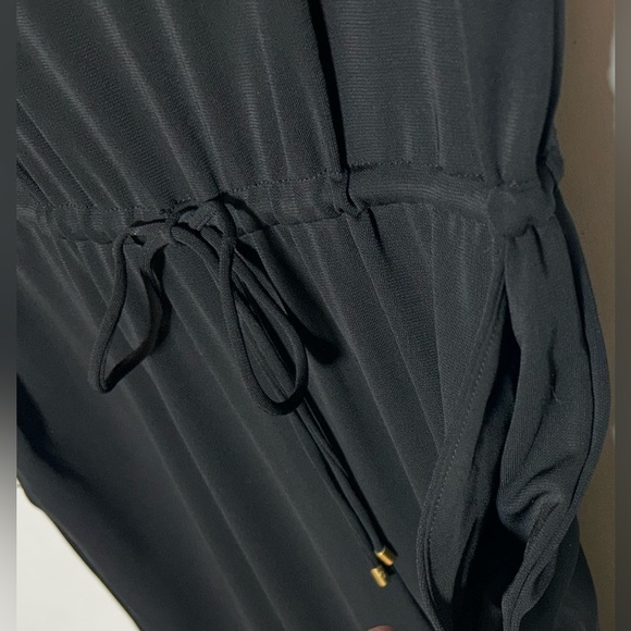 Lauren Ralph Lauren Black Soft Short Sleeve Jumpsuit, Elastic Waist & Pockets, M - Picture 12 of 16